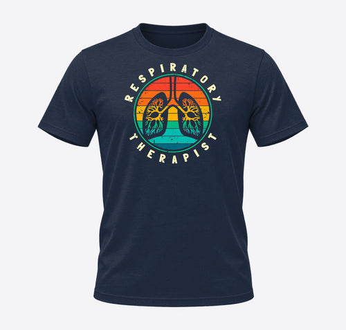 Rainbow Lungs respiratory therapist t-shirt