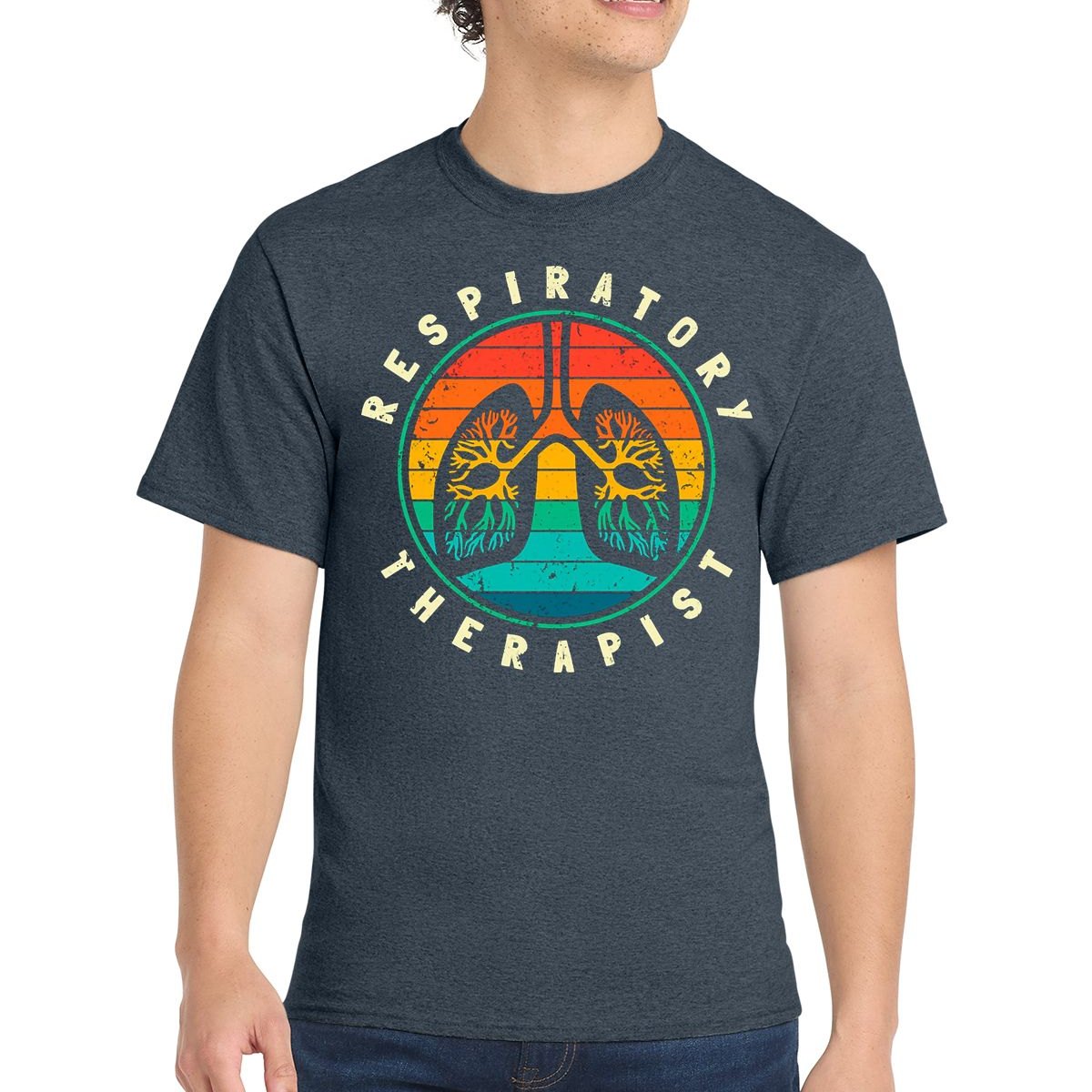 Rainbow Lungs respiratory therapist t-shirt