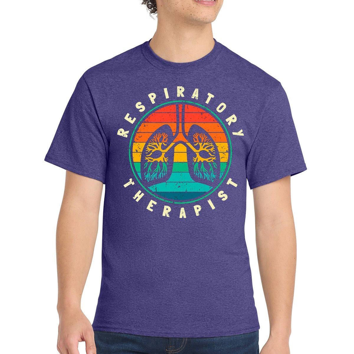 Rainbow Lungs respiratory therapist t-shirt