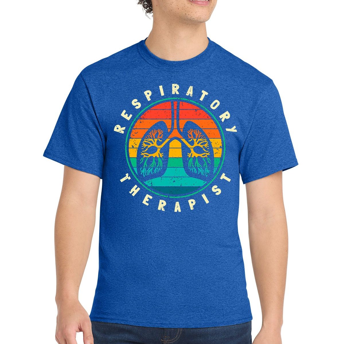 Rainbow Lungs respiratory therapist t-shirt