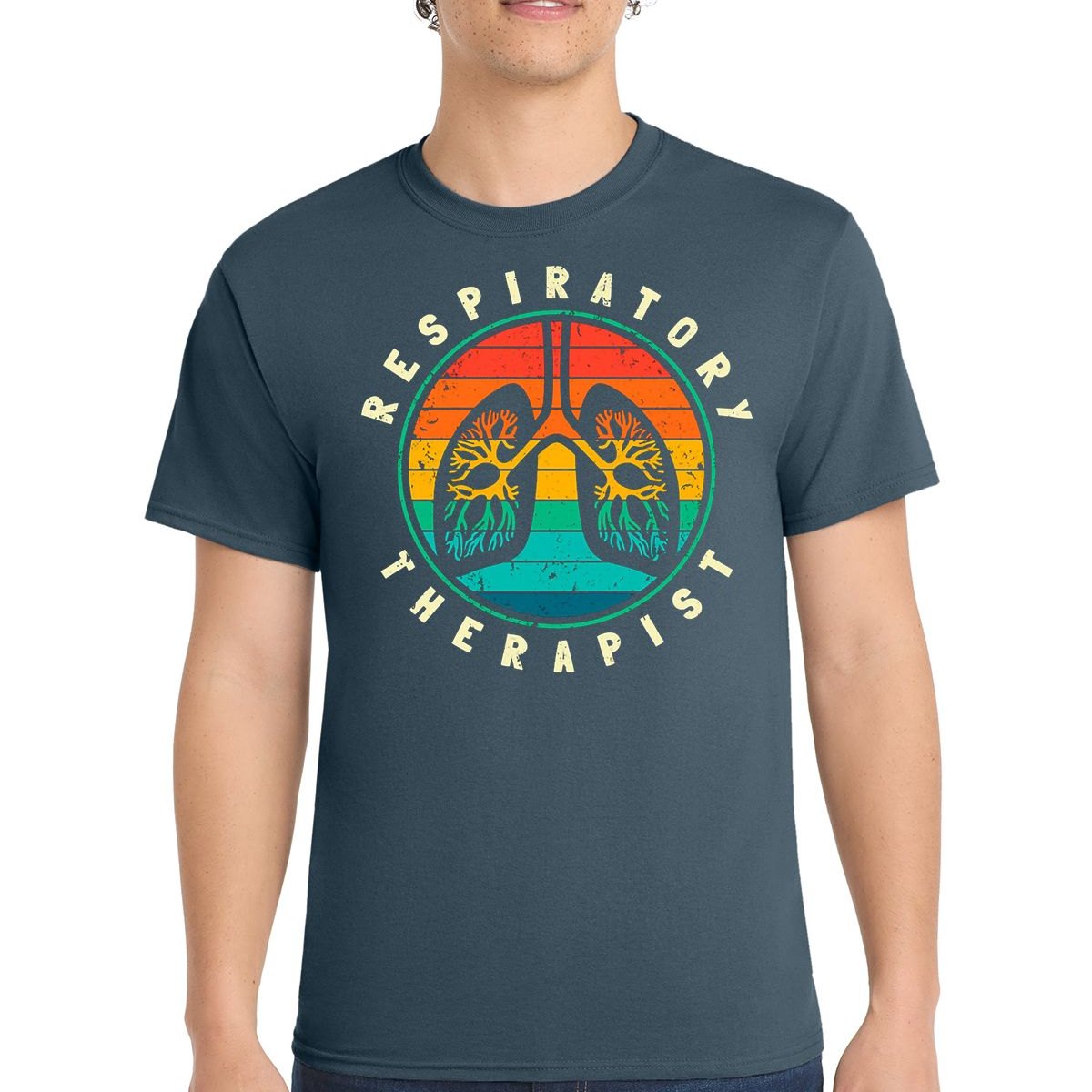 Rainbow Lungs respiratory therapist t-shirt