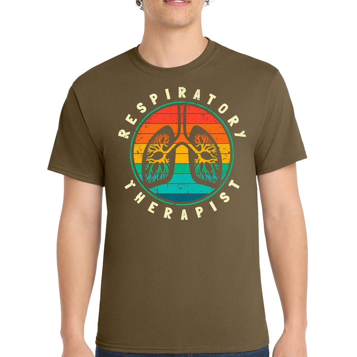 Rainbow Lungs respiratory therapist t-shirt